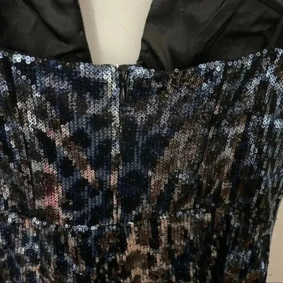 Zara Short Sequin Dress Leopard Print Medium 9447/710 - Picture 8 of 9